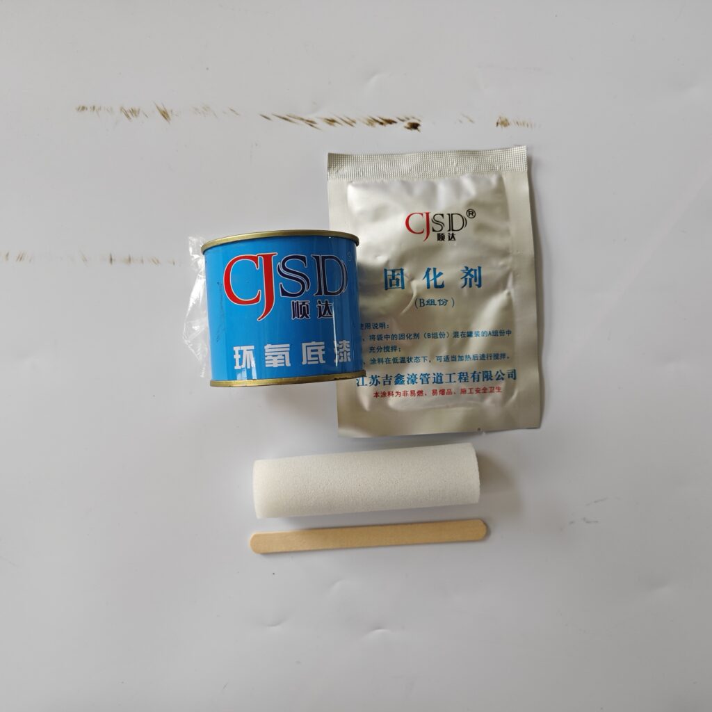 CJSD two-component solvent-free epoxy primer kit with roller and mixing tools