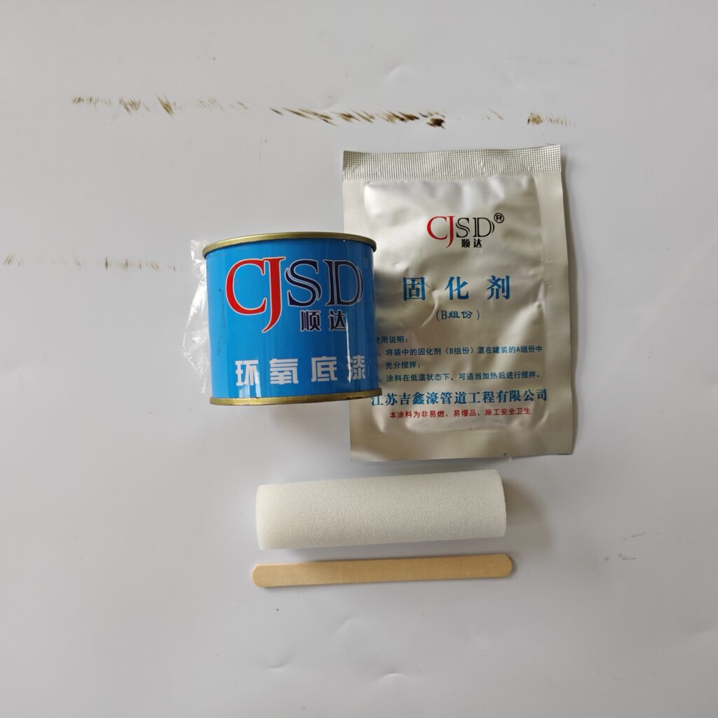 CJSD epoxy primer components and application tools, alternate view